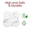 Smarty Had A Party White with Silver Marble Paper BeverageCocktail Napkins 600 Napkins, 600PK 2291-CASE - alternate 3