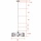 Canarm Chandelier, 3 Light, 100W, 20x18.25-60.25" ICH626A03BN20 - alternate 2