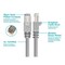Monoprice Cat5E Stp Ethernet, 15 ft.Gray 6989 - alternate 2