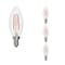Bulbrite LED Filament 5W, Dimmable B11, Clear Glass, E12 Base, 3000K, 750 Lm, 4PK 862856 - alternate 1