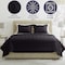 Lavish Home 3-Piece Queen Quilt Set Bedspread & 2 Pillow Shams with Embossed Diamond Pattern Lightweight Set 66-001-QBL - alternate 2