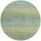 Homeroots 8' Artichoke Green Round Striped Washable Indoor Outdoor Area Rug 608451 - alternate 2