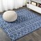 Jonathan Y Moroccan HYPE Boho Vintage Diamond Blue/White 5 ft Square Area Rug MOH101A-5SQ - alternate 1