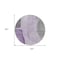 Homeroots 8' Purple Eggplant And Gray Round Abstract Washable Indoor Outdoor Area Rug 582028 - alternate 2