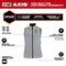 Milwaukee Tool Axis Heated Vest, Polyester, 2 to 8 hours Heating Time, 3 Heat Settings, Gray, L F300G-21L - alternate 3