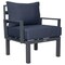 Leisuremod Chelsea 7-Piece Patio Sectional And Coffee Table Set Black Aluminum With Blue Cushions CSTBL-7BU - alternate 2