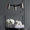 Jonathan Y Loki 22" 3-Light Adjustable Metal LED Chandelier, Brushed Nickel/Black JYL6128A - alternate 5