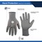 General Electric Unisex Dipped Gloves Gray L 1 pair GG205LC - alternate 2
