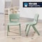 Flash Furniture 5 PC Plastic Activity Table and 4 Chairs Set, 10.5 in Seat Height-Sage YU-YCX-0043-2-MOON-TBL-SAGE-E-GG - alternate 3