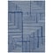 Homeroots 8' X 10' Navy Blue And Ivory Geometric Washable Indoor Outdoor Area Rug 600843 - alternate 2
