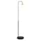 Homeroots 62" Black Arched Floor Lamp With White Frosted Glass Cone Shade 523334 - alternate 2