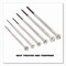 Great Neck Precision Screwdriver Set, Six-Piece, Phillips/Slotted, Assorted Lengths, Polished Steel Handles GP6C - alternate 3