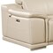 Homeroots 134" Beige Italian Leather Reclining Metal USB Sofa 720292 - alternate 3