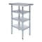 Amgood 24in D x 15in L Stainless Steel Table, Three Undershelves AMG WT-2415-3SH-Z - alternate 1