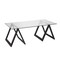 Homeroots 46" Black Glass And Steel Coffee Table 520949 - alternate 3