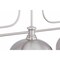 Z-Lite Melange Brushed Nickel 3 Light Billiard 725-3BN-D13BN - alternate 2