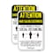 Signmission Attention Hair Salon Customers Practice Social Distanci, 18'' X 24'', Heavy Gauge Aluminum, 2PK A-1824-2PACK-25364 - alternate 1
