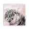 Homeroots Pink Crouching Tiger Unframed Print Wall Art 398886 - alternate 1