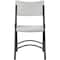 Lorell Folding Chair, Gray, Steel, PK4 LLR62515 - alternate 2