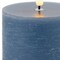Homeroots Set of Two Blue Flameless Pillar Candles, 2PK 633851 - alternate 2