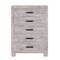 Homeroots 48" Gray Wood Five Drawer Dresser 564696 - alternate 4