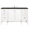 James Martin Vanities Addison 60" Single Vanity, Glossy White, w/ 3 CM Phantome Eclos Top E444-V60S-GW-3PHT - alternate 1