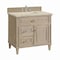 James Martin Vanities Lorelai 36" Single Vanity, Whitewashed Oak, w/ 3 CM Tajnar Eclos Top 424-V36-WWO-3TJR - alternate 2