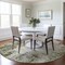 Homeroots 8' Olive Green And Ivory Round Abstract Washable Indoor Outdoor Area Rug 612336 - alternate 3