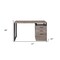 Homeroots 47" Taupe and Gray Writing Desk With Three Drawers 286418 - alternate 2