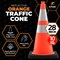 Xpose Safety 28 Inch Multipurpose PVC Orange Traffic  Cone with 6in & 4in Reflective Collars, 10 lb base OTC28-64-10L-1-X - alternate 2