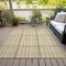 Homeroots 9' X 12' Gold Gray And Beige Plaid Washable Indoor Outdoor Area Rug 601480 - alternate 2