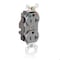 Leviton Straight Blade Receptacle, 5-20R, 20 A, 125V AC, Flush Mount, Isolated Ground M8300-IGG - alternate 2