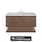 James Martin Vanities Marcello 48 in. Single Vanity, Chestnut w/ 3 CM Ethereal Noctis Silestone Top D200-V48-CSN-FENC - alternate 1