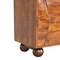 Homeroots 36in Chestnut Solid Wood Carved Geometric Accent Cabinet With Four Doors 654278 - alternate 2