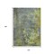 Homeroots 10' X 14' Fern Green Gray And Olive Green Abstract Washable Indoor Outdoor Area Rug 618231 - alternate 2