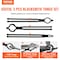Vevor Blacksmith Tongs 18" 3 PCS V-Bit Bolt Tongs Wolf Jaw and Z V-Bit Tongs, 3PK DZQ04 - alternate 2