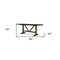 Homeroots 84" Dark Brown Solid Wood Trestle Base Oval Dining Table 604019 - alternate 2