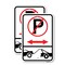 Signmission No Parking - Tow Away Zone With Graphic, 12'' X 18'' 2 Signs, Heavy Gauge Aluminum, 2PK A-1218-2PACK-23793 - alternate 1