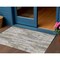 Homeroots 3' X 5' Beige And Gray Striped Washable Indoor Outdoor Area Rug 617686 - alternate 1