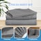 Simple Deluxe Queen Size 4 Piece Bed Sheet Set Deep Pocket, Lightweight Super Soft Easy Care Microfiber - Comfy B HKBSHEQUEEN4GRY - alternate 2