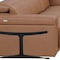 Homeroots Chestnut Italian Leather Power Reclining U Shaped Eight Piece Corner Sectional With Console 634686 - alternate 2