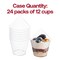 Smarty Had A Party 4.375" Clear Teardrop Disposable Plastic Cups (288 Cups), 288PK 2625-CASE - alternate 2
