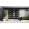 Vdomdoors Metal Double Doors Deux 1105 Black Enamel Mirrored Clear Glass 2 Sidelights and Top Transom Entry M DEUX1105DEXD-BLK-W14+72+14xH96+14-RH-O - alternate 2