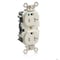 Leviton Straight Blade Receptacle, 5-20R, 20 A, 125V AC, Surface Mount, Self-Grounded M8300-SGT - alternate 1