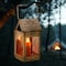 Kings County Tools Candle Lamp Vintage Style Folding Brass Camping Lantern w/ Hanging Handle Collapsible Portable Lamp GW83R02-01 - alternate 2