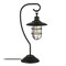 Homeroots 22" Black Metal Arched Table Lamp With Black Cage Shade 524331 - alternate 2