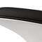 Homeroots 21" Black and White Wool And Fiberglass Contempo Footstool Ottoman 520801 - alternate 3