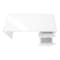 Homeroots 60" White Computer Desk With Two Drawers 489929 - alternate 2