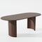 Homeroots 66" Brown Solid Wood Double Pedestal Base Oval Dining Table 712856 - alternate 2