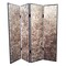 Homeroots 84" Bronze Fabric Folding Four Panel Screen Room Divider 274721 - alternate 1